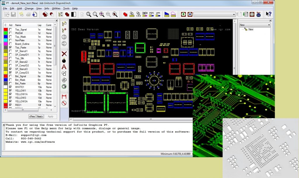 Image illustrant l'interface du logiciel IGI
